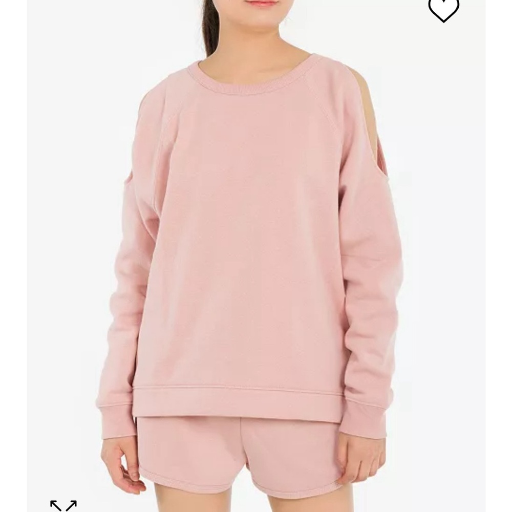 White Hippie Rose cold-shoulder sweatshirt
